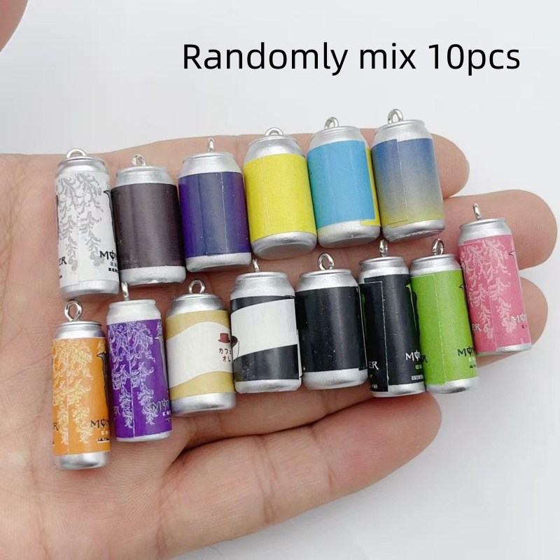 Jewelry Making Diy - 10Pcs Mini Simulation Beverage Can Resin