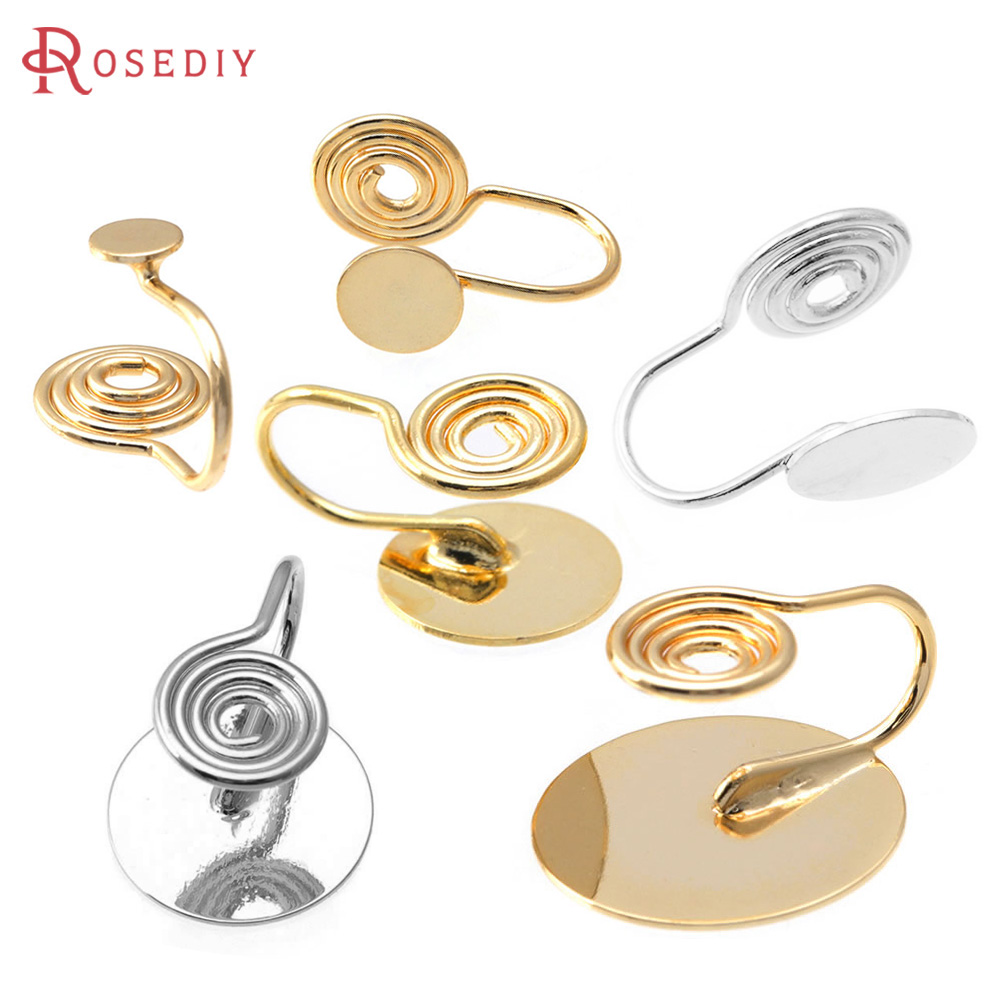 Jewelry Making Set - 10PCS 4MM~14MM 18K Gold Color Brass