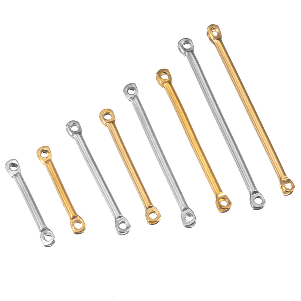 Jewelry Making Yarn - 20 Pieces 15-30mm Stainless Steel Flat