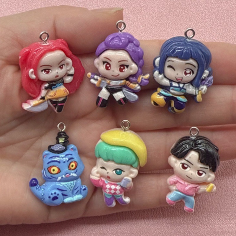 Jewelry Making Diy - 10pcs resin cartoon pendant, DIY jewelry