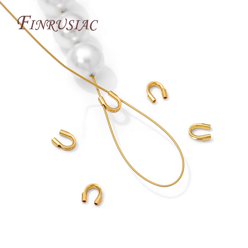 Jewelry Making Yarn - 18K Gold Plated Protective End Caps