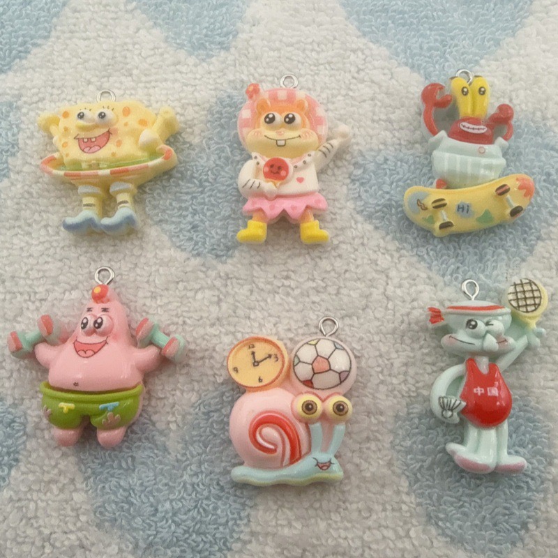 Jewelry Making Diy - 10pcs cartoon resin pendant, DIY jewelry