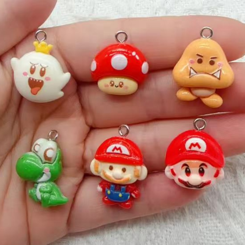 Jewelry Making Diy - 10pcs resin cartoon pendant, DIY jewelry