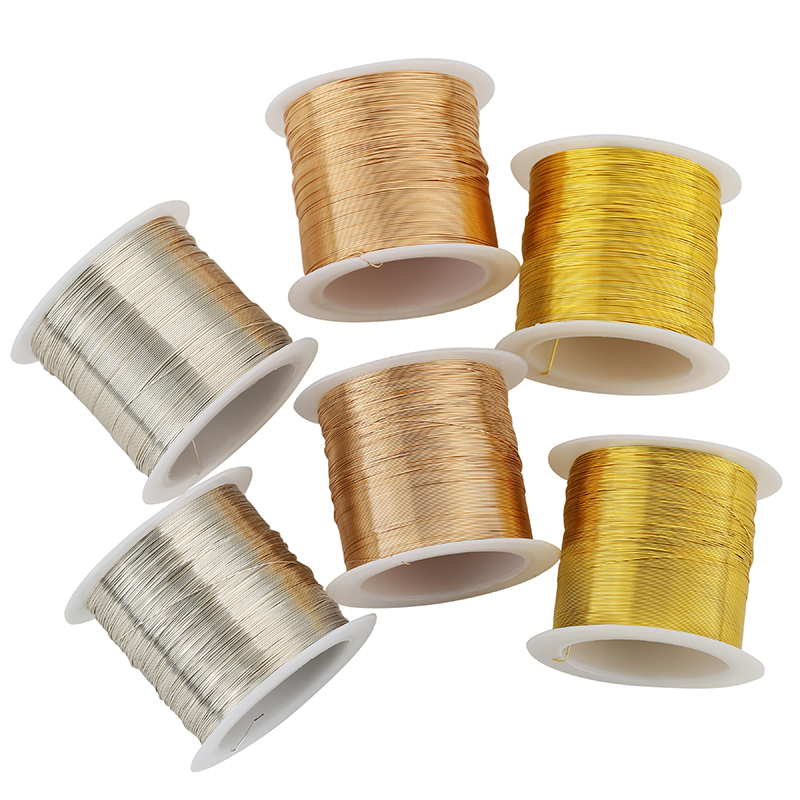 Jewelry Making Yarn - 100meters Copper Stainless Steel Bracelet Cord
