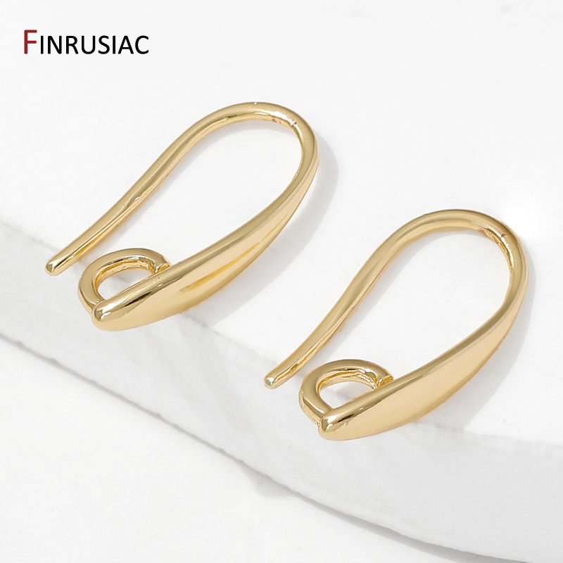 Jewelry Making Yarn - 14K Gold Plated Brass Smooth Earring