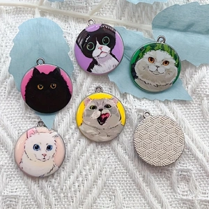 10pcs cartoon animal cat ename - огляд і ціна Jewelry Making Diy