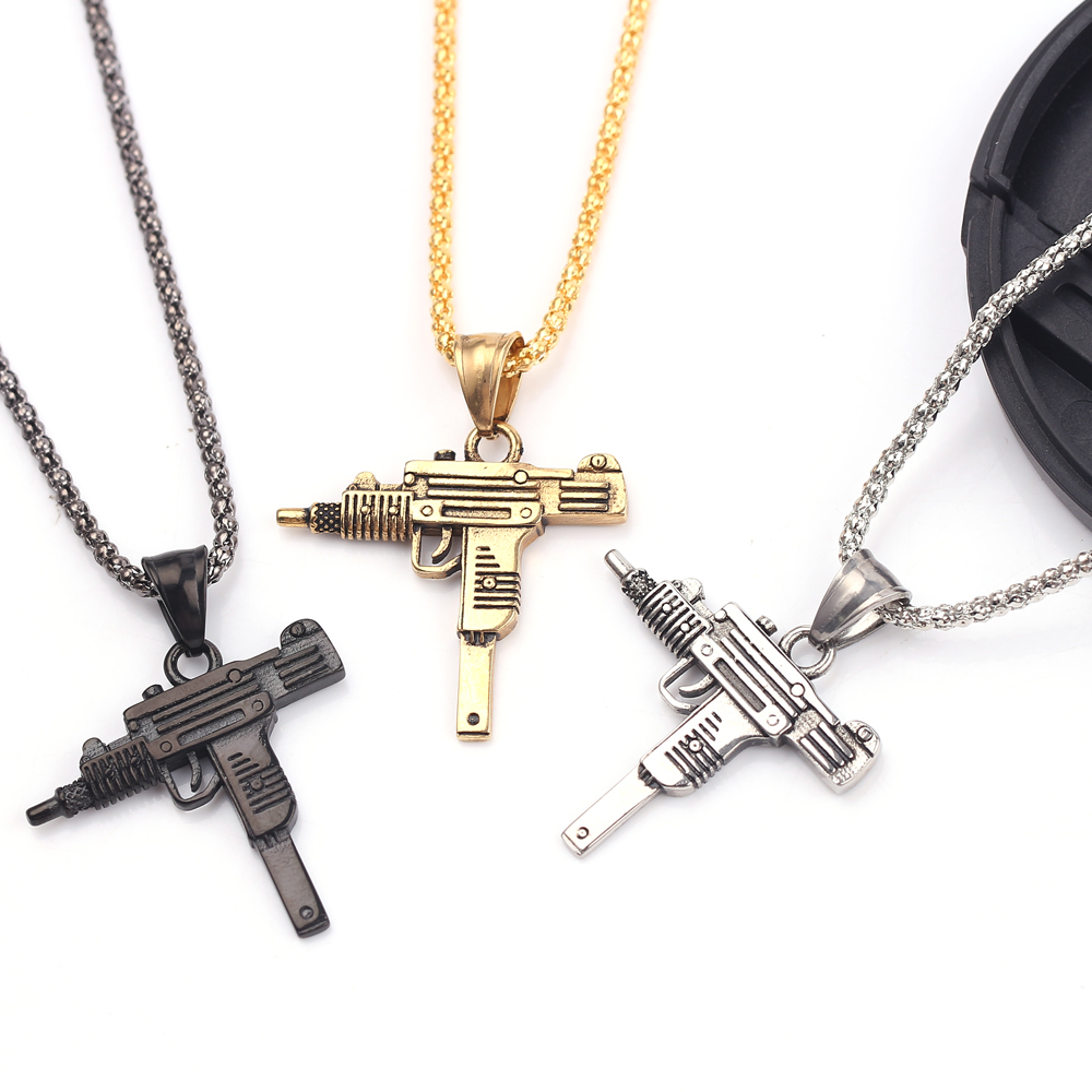 Punk Uzi Pistol Machine Gun Ne - огляд і ціна Jewelry Making Workshops