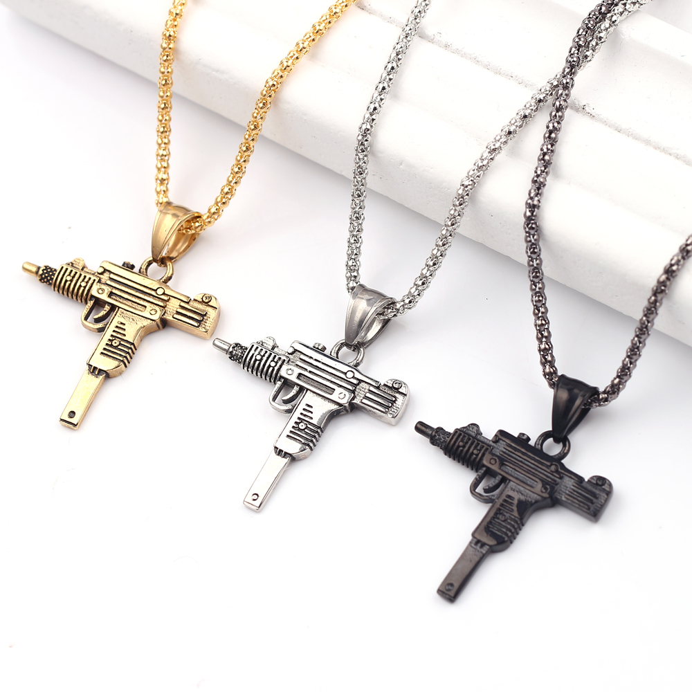 Punk Uzi Pistol Machine Gun Ne - огляд і ціна Jewelry Making Workshops