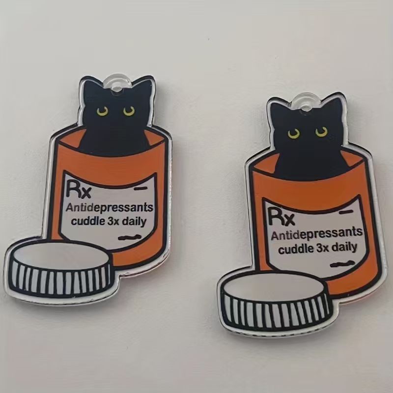 10pcs acrylic medicine cat pen - огляд і ціна Jewelry Making Diy