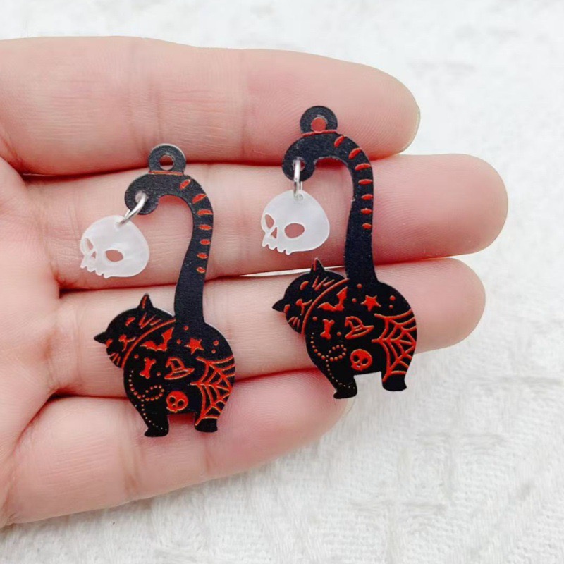 10pcs Halloween Acrylic Ghost  - огляд і ціна Jewelry Making Diy
