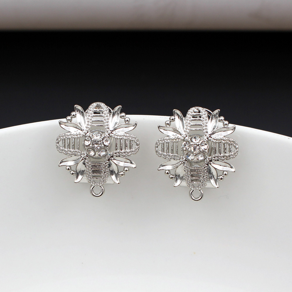 10pair CZ Flower Earrings Post - огляд і ціна Jewelry Making Dubai