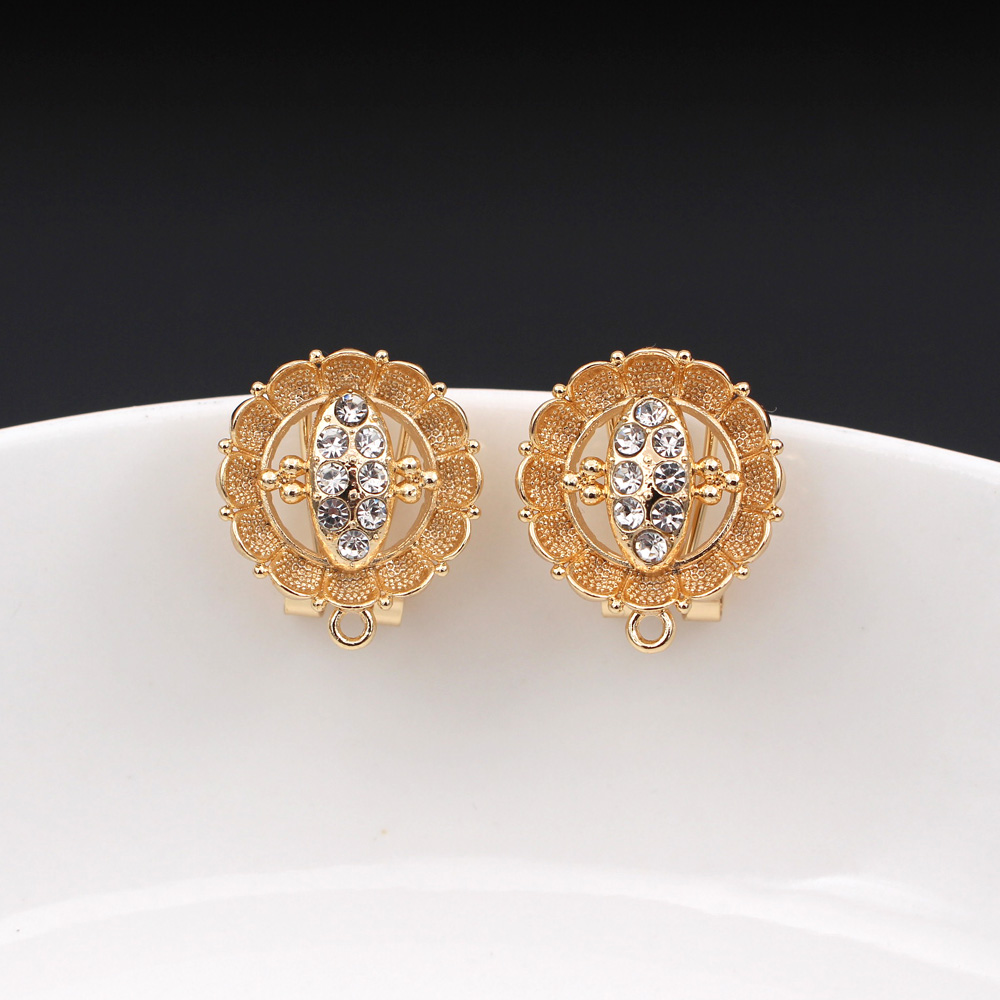 10pair CZ Flower Earrings Post - огляд і ціна Jewelry Making Dubai