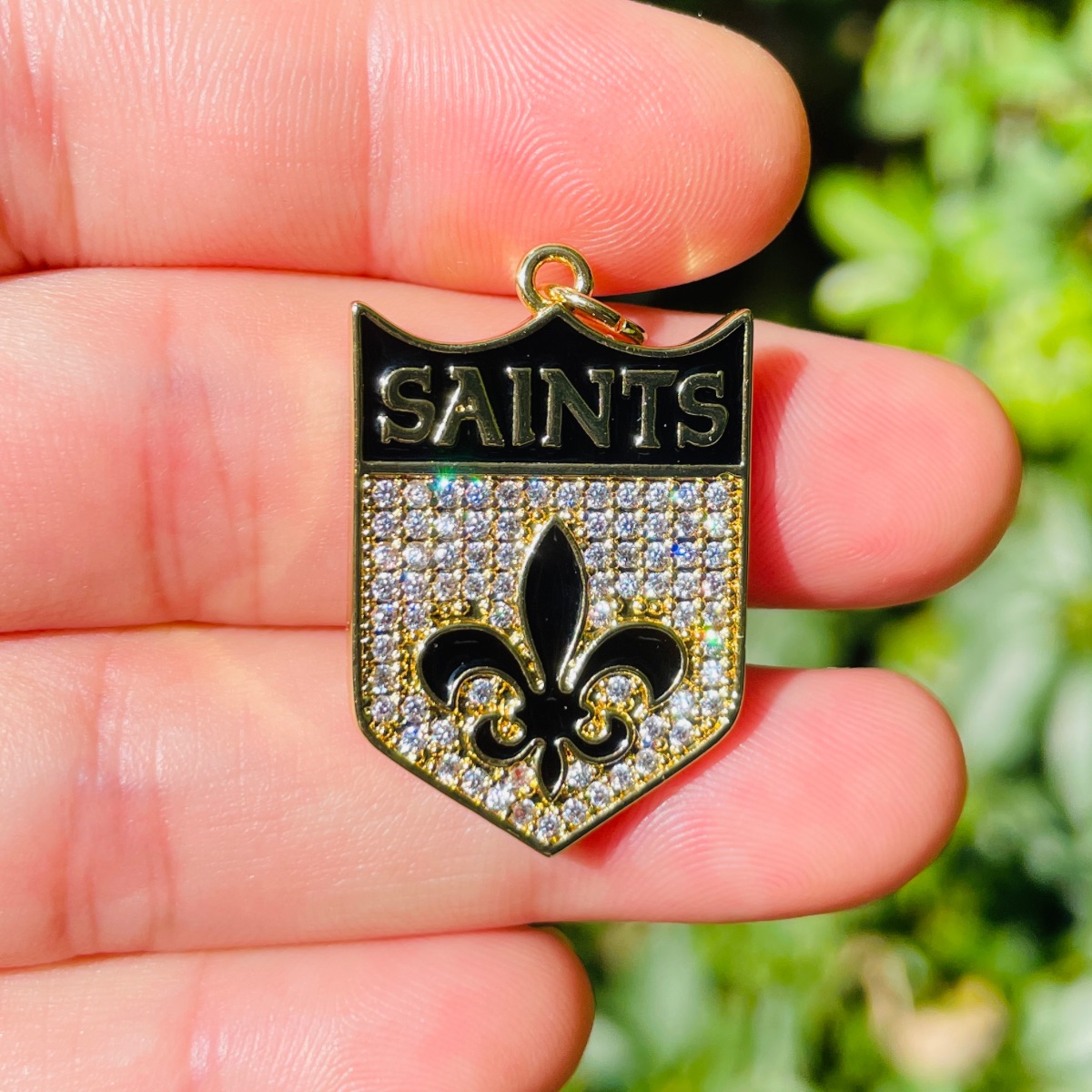 5pcs Micro Pave Fleur De Lis S - огляд і ціна Jewelry Making New Orleans