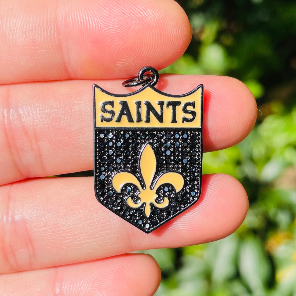 5pcs Micro Pave Fleur De Lis S - огляд і ціна Jewelry Making New Orleans