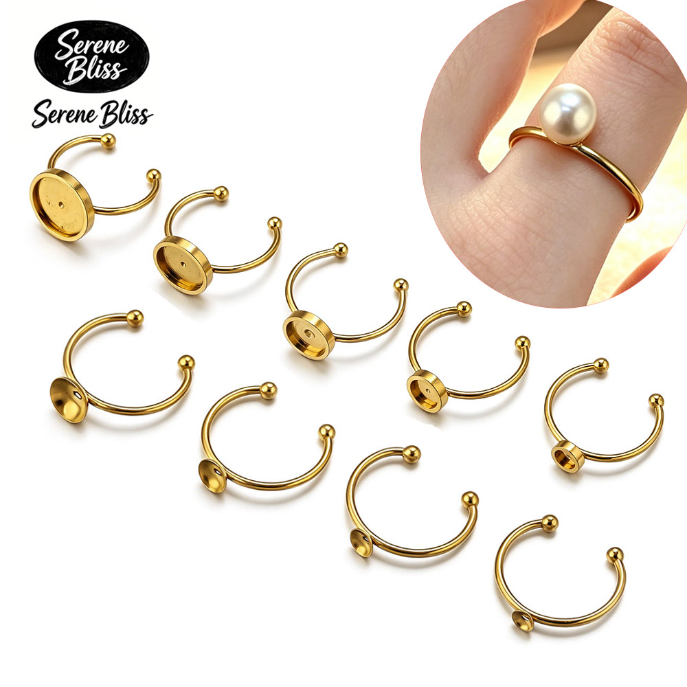 10pcs Stainless Steel Round Ad - огляд і ціна Jewelry Making Stones