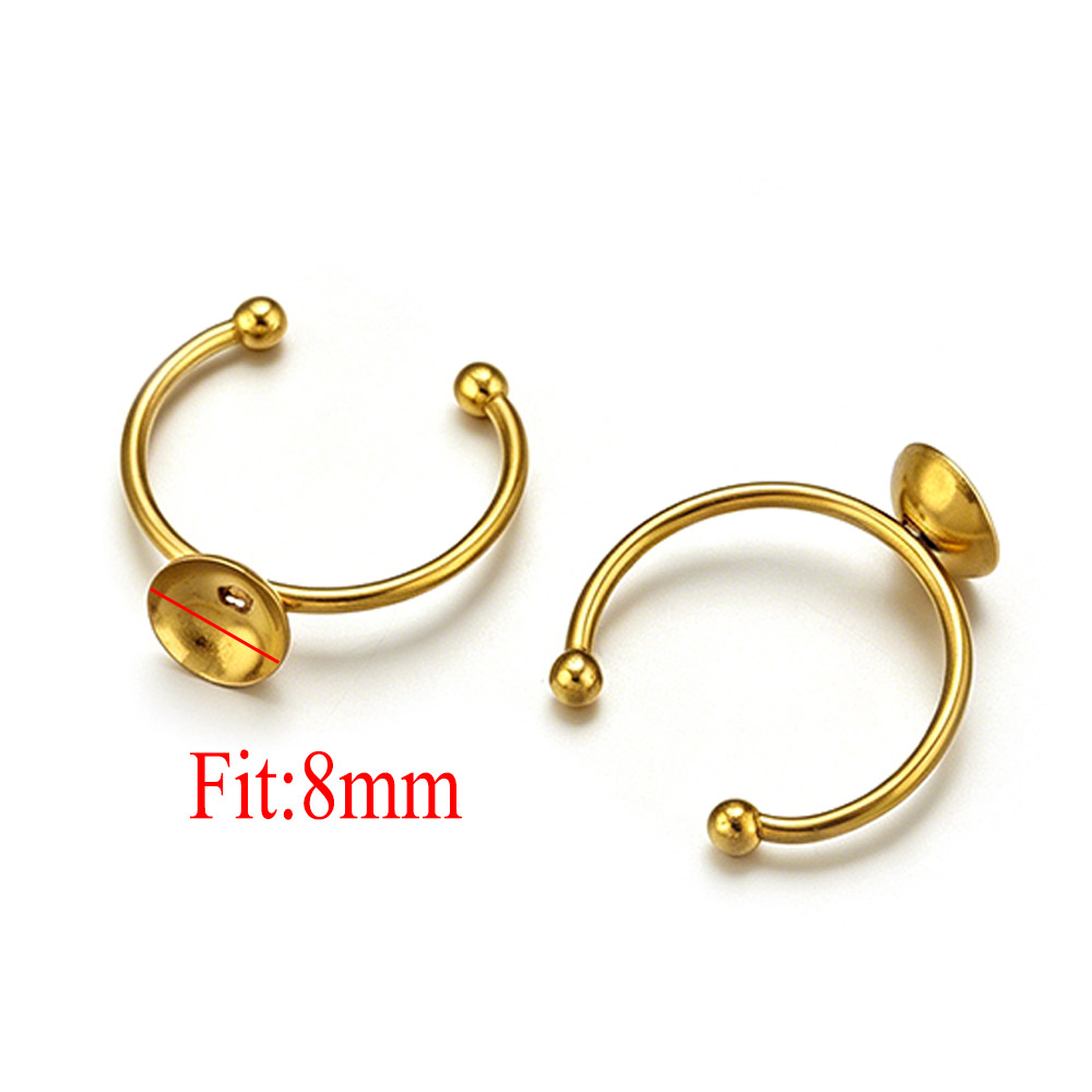10pcs Stainless Steel Round Ad - огляд і ціна Jewelry Making Stones