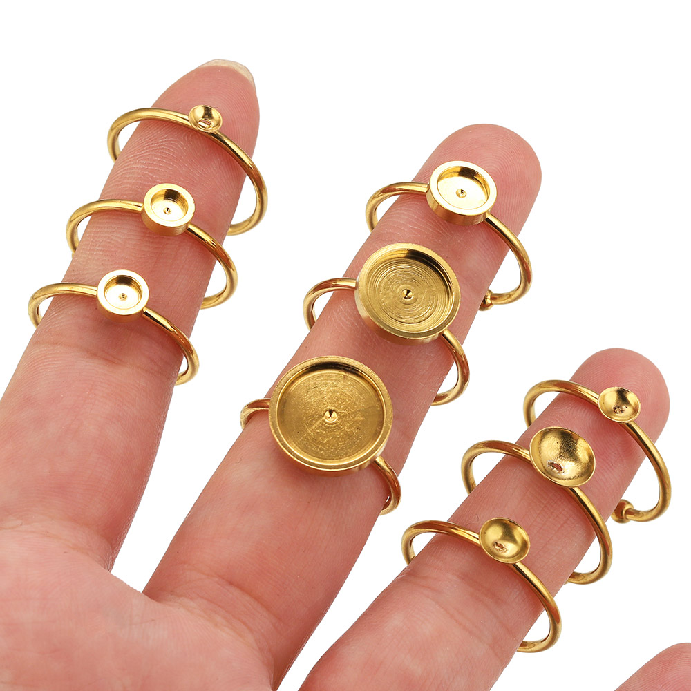 10pcs Stainless Steel Round Ad - огляд і ціна Jewelry Making Stones