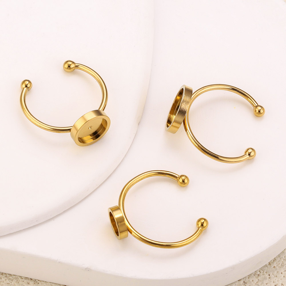 10pcs Stainless Steel Round Ad - огляд і ціна Jewelry Making Stones