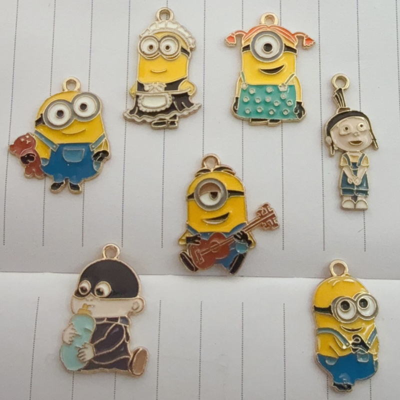 10pcs alloy drip oil cartoon p - огляд і ціна Jewelry Making Diy