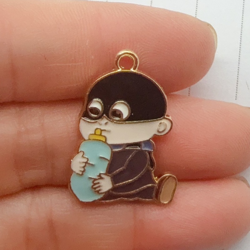 10pcs alloy drip oil cartoon p - огляд і ціна Jewelry Making Diy
