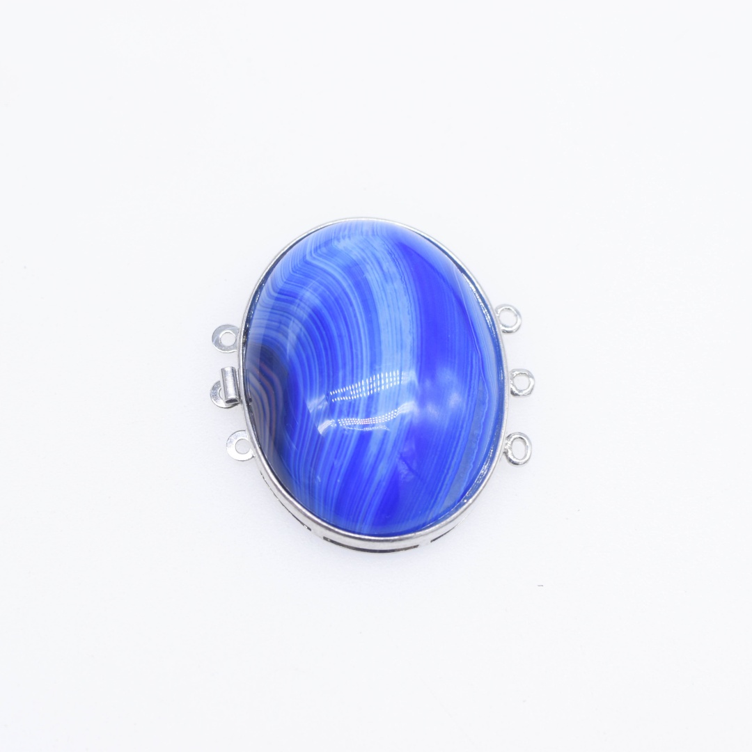 1Piece Multicolor Agate Flat O - огляд і ціна Jewelry Making Stones