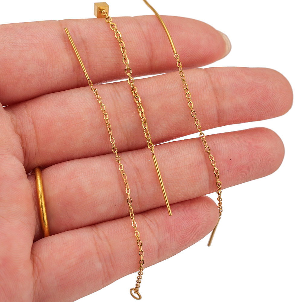10pcs Stainless Steel Long Ear - огляд і ціна Jewelry Making Yarn