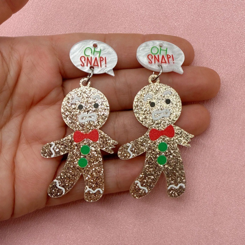 10pcs Cute Christmas Gingerbre - огляд і ціна Jewelry Making Diy