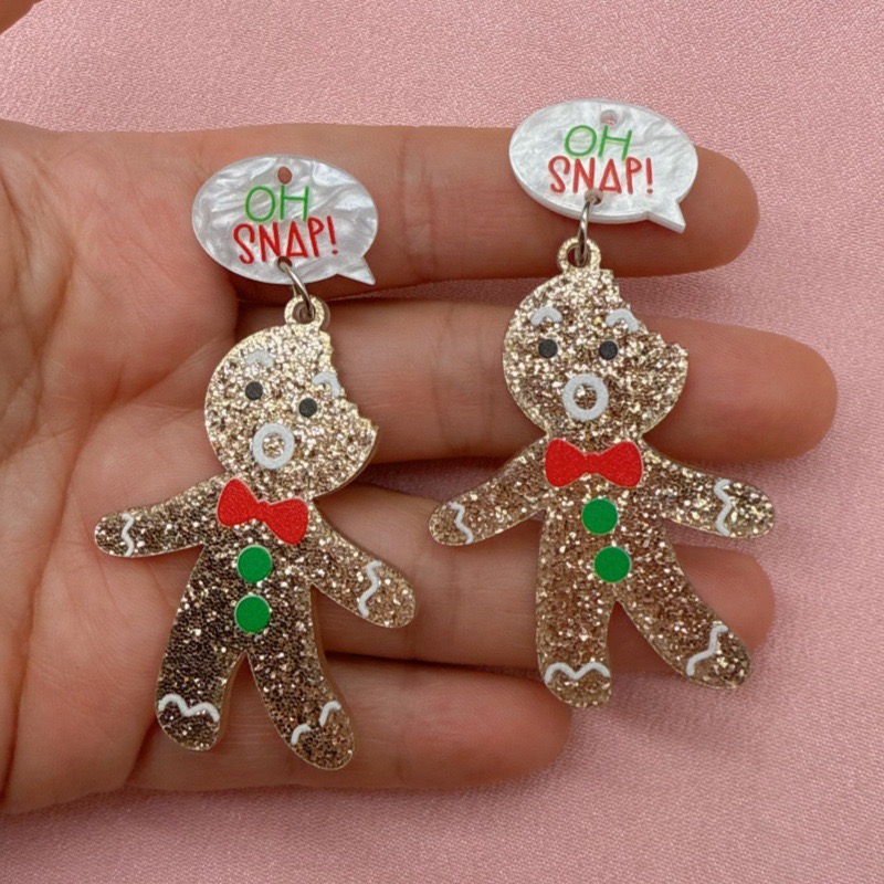 10pcs Cute Christmas Gingerbre - огляд і ціна Jewelry Making Diy