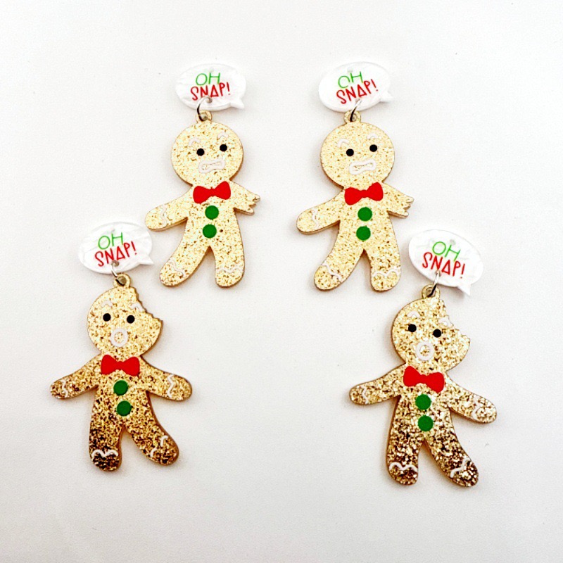 10pcs Cute Christmas Gingerbre - огляд і ціна Jewelry Making Diy