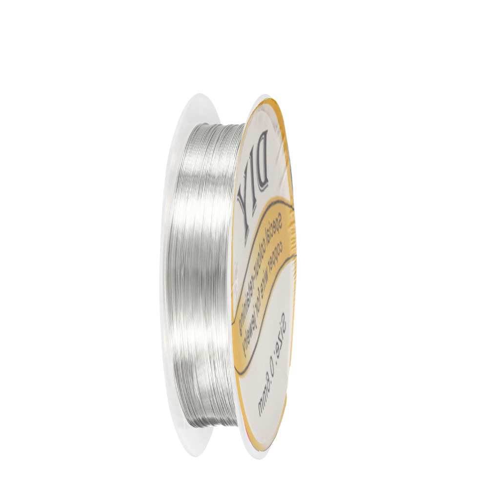 1Roll Silver Copper Wire 0.3/0 - огляд і ціна Jewelry Making Yarn