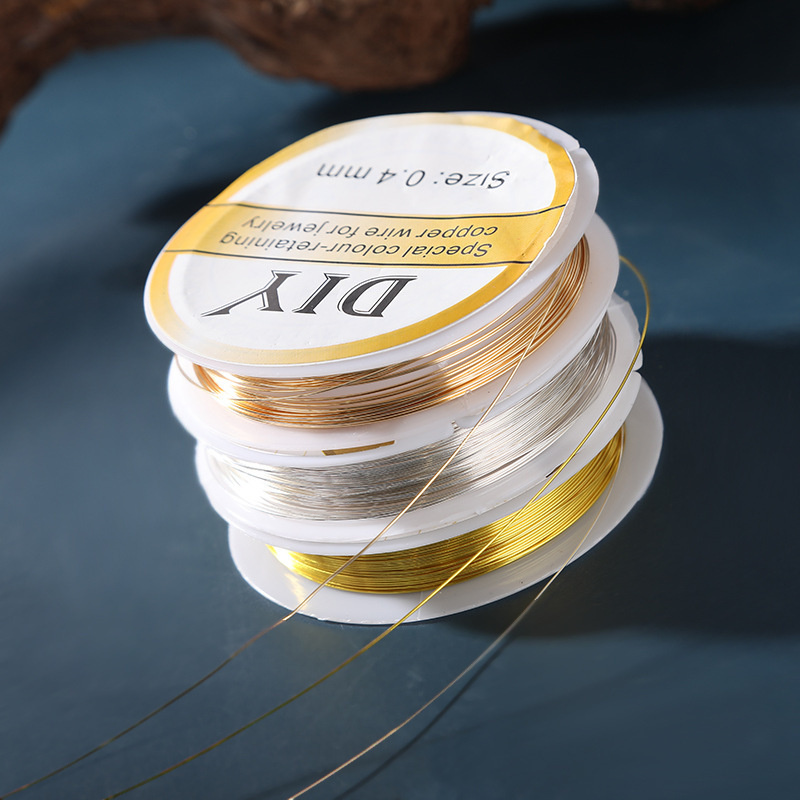 1Roll Silver Copper Wire 0.3/0 - огляд і ціна Jewelry Making Yarn