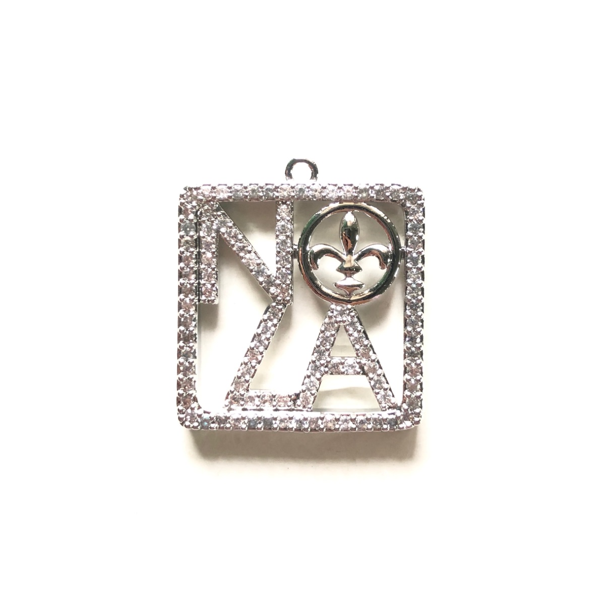 5pcs Zirconia Pave NOLA Fleur  - огляд і ціна Jewelry Making New Orleans