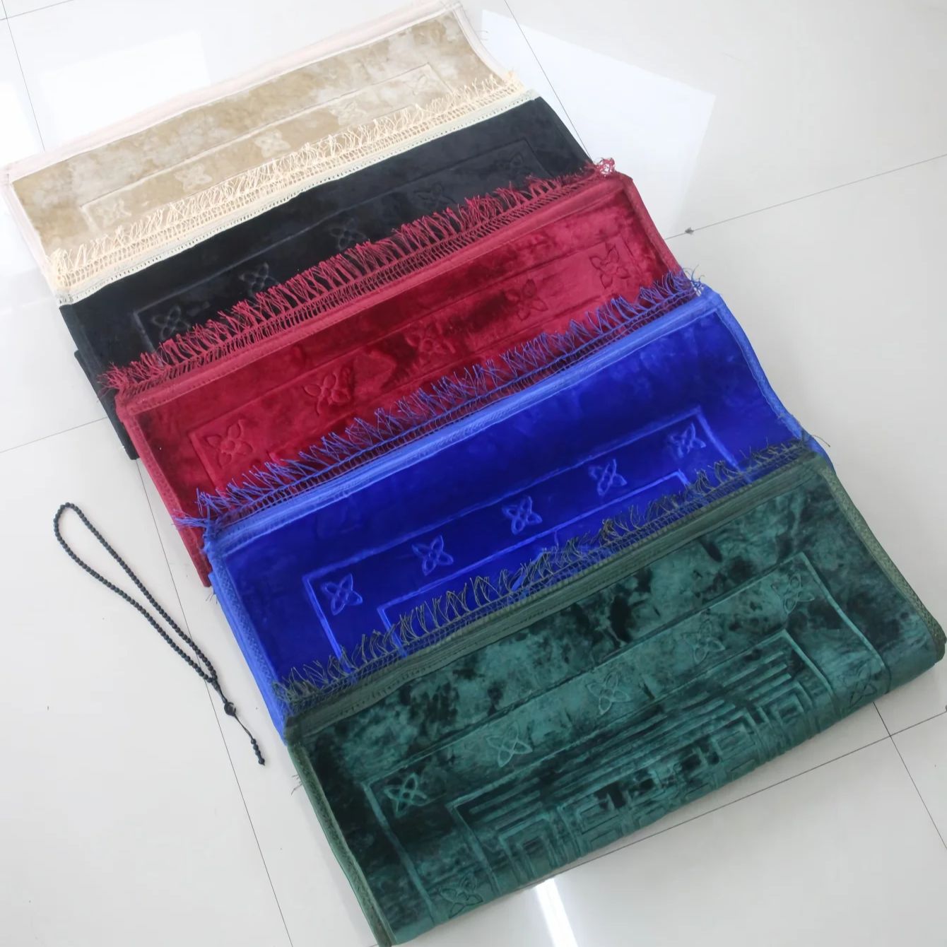 2pcs/1 set Prayer Rug Muslim V - огляд і ціна Bead Mat Velvet