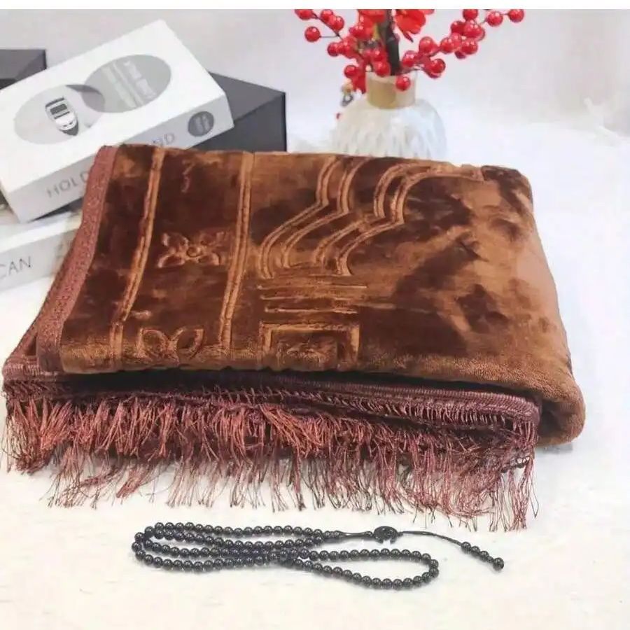 2pcs/1 set Prayer Rug Muslim V - огляд і ціна Bead Mat Velvet