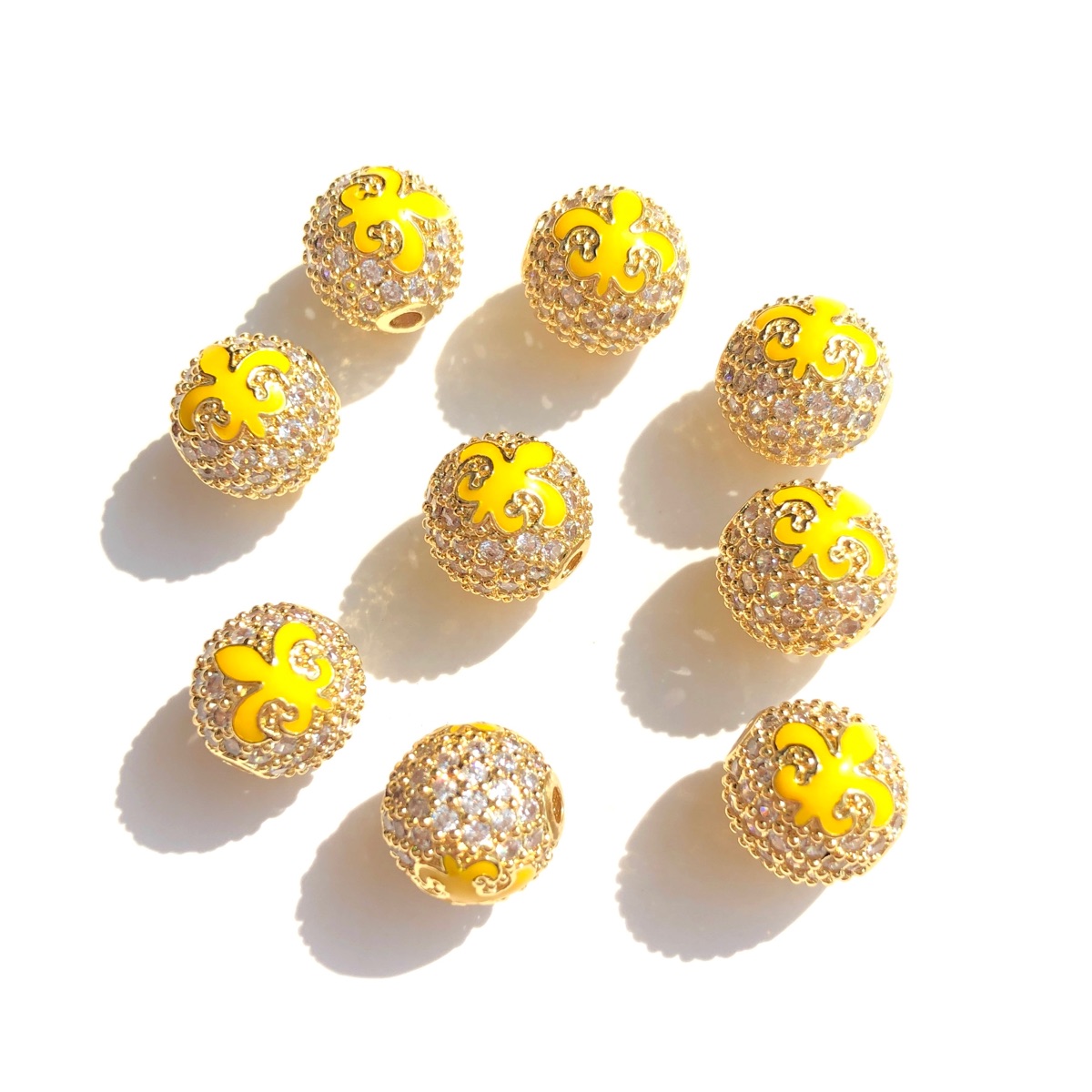 9pcs Green Yellow Purple New O - огляд і ціна Jewelry Making New Orleans