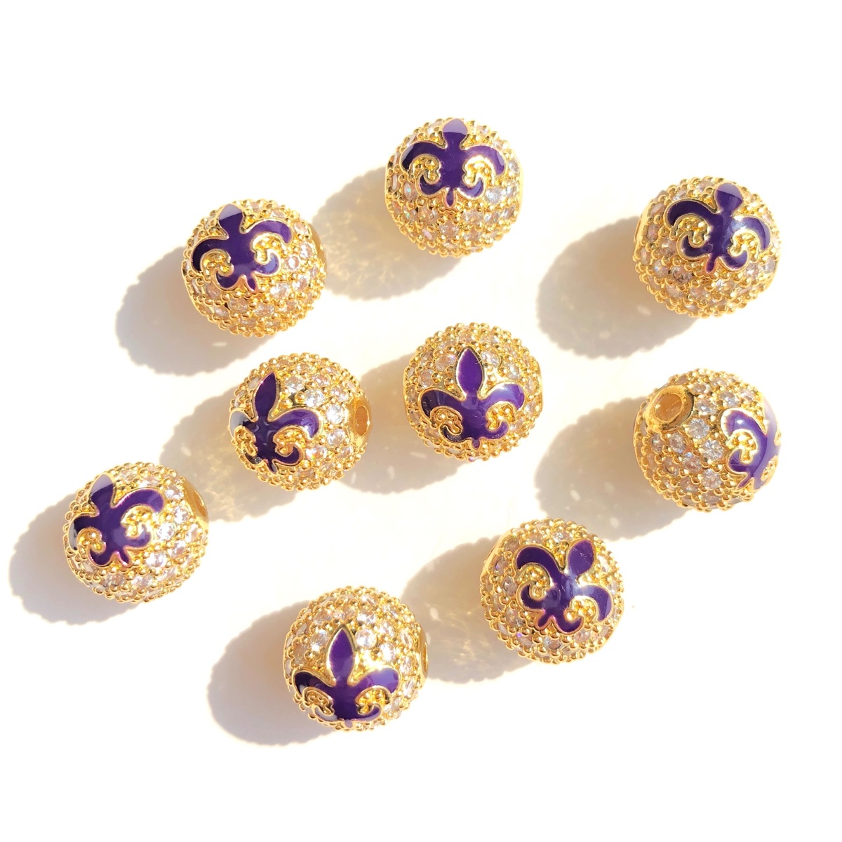 9pcs Green Yellow Purple New O - огляд і ціна Jewelry Making New Orleans