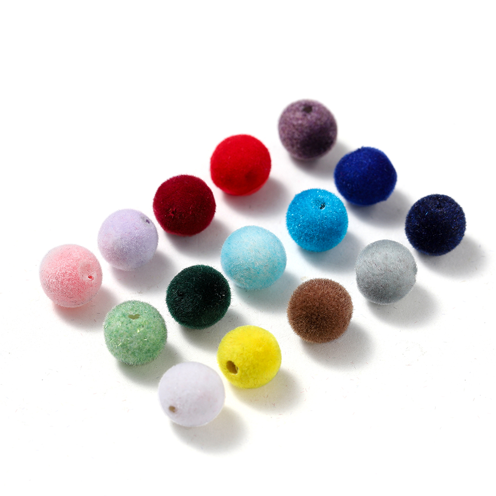 30Pcs 8/10mm Colorful Acrylic  - огляд і ціна Bead Mat Velvet
