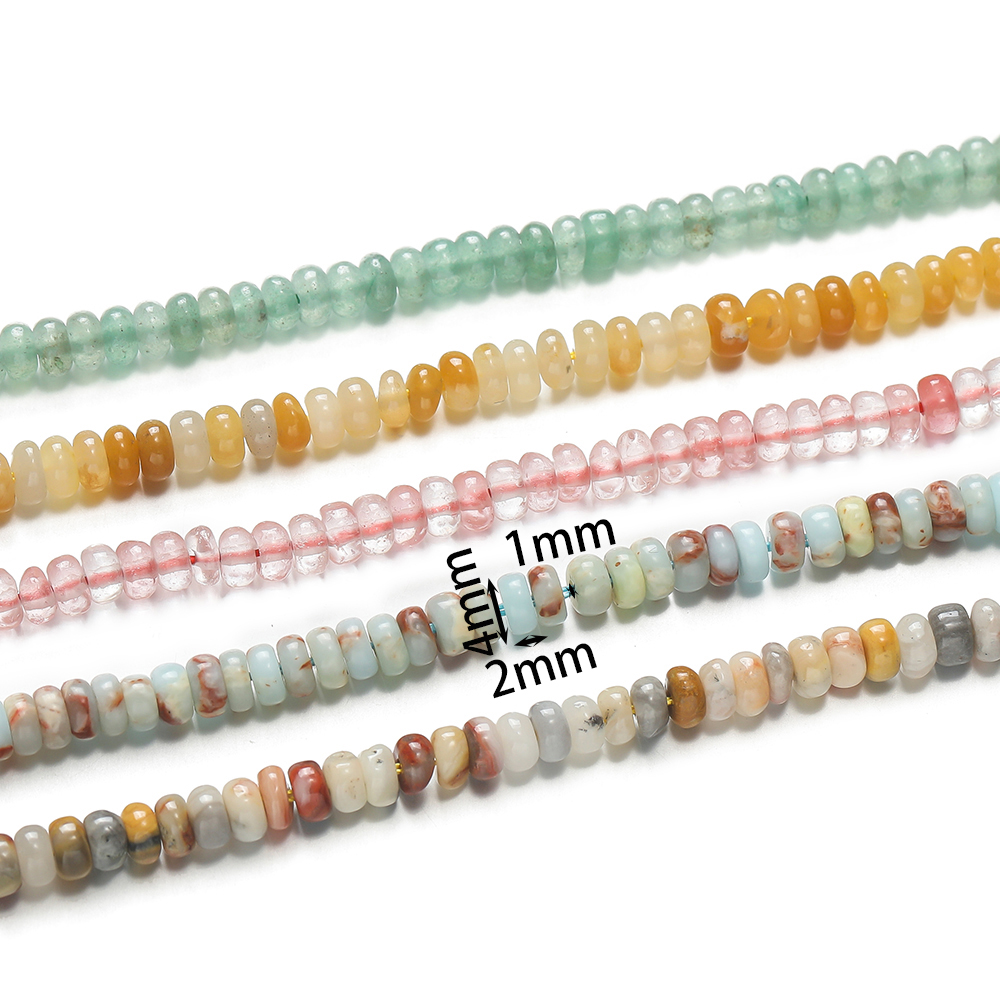 1 Strand Natural Stone Flat Ro - огляд і ціна Jewelry Making Stones
