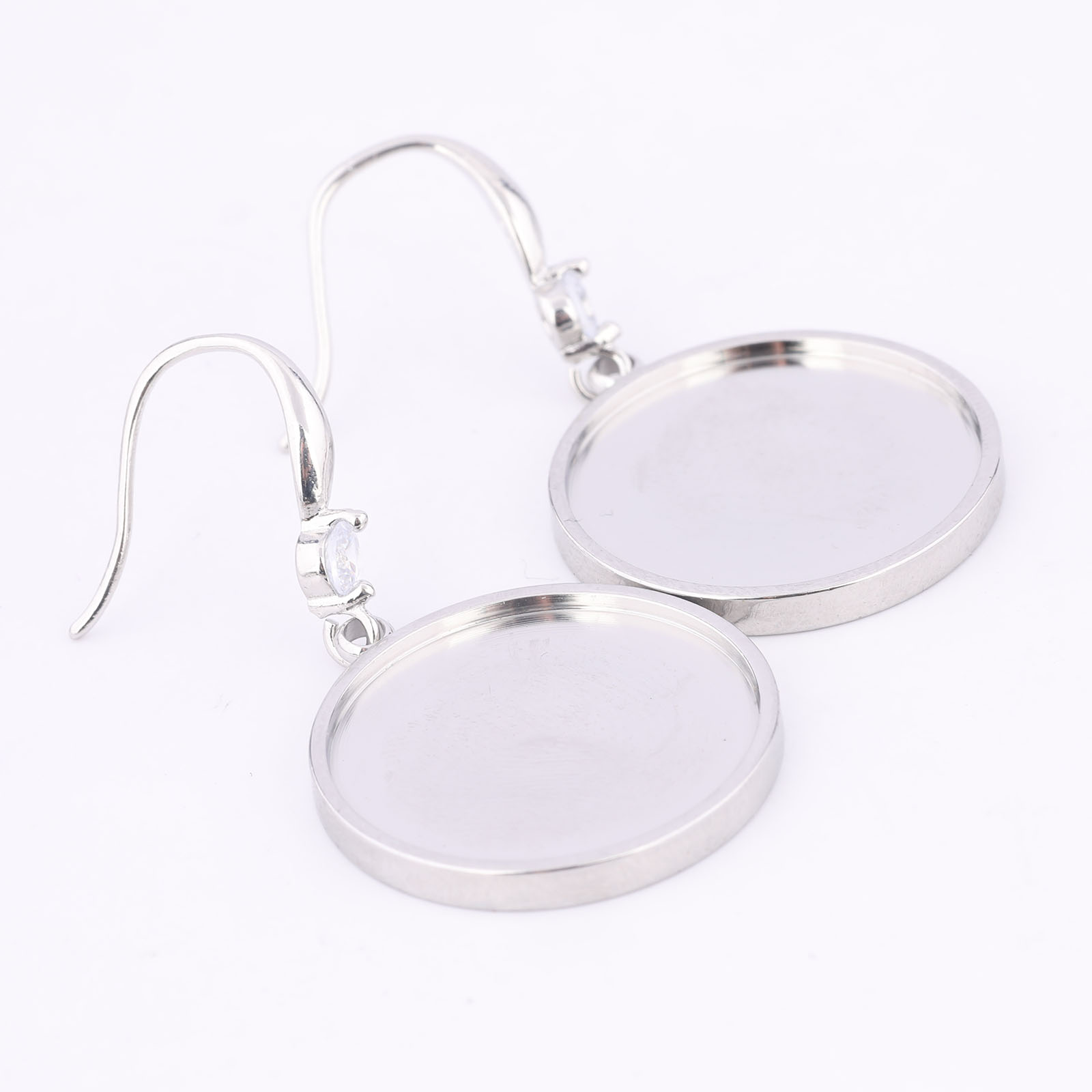 6pcs Stainless Steel Fit 20mm  - огляд і ціна Jewelry Making Stones