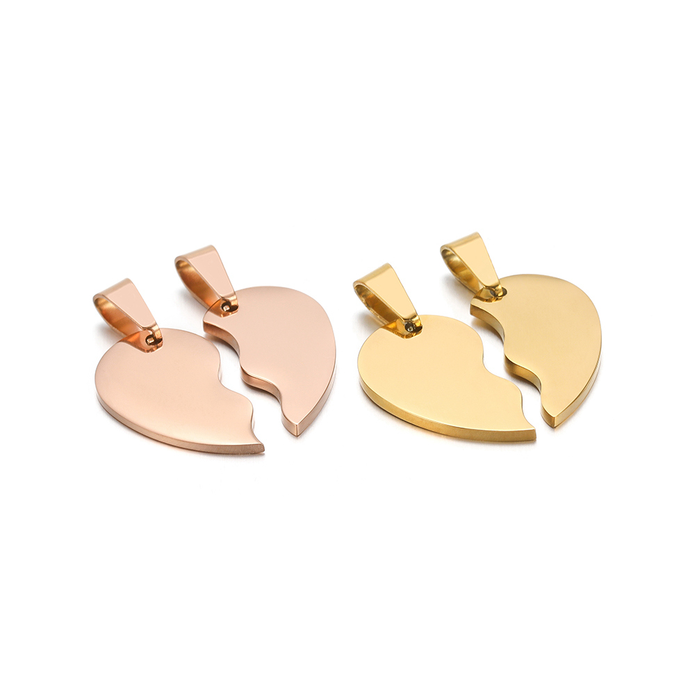 2Pcs/set Stainless Steel Gold  - огляд і ціна Jewelry Making For Couples