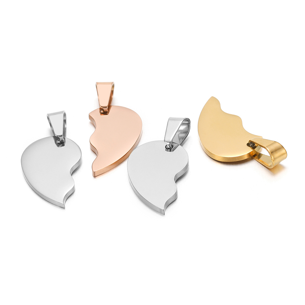 2Pcs/set Stainless Steel Gold  - огляд і ціна Jewelry Making For Couples