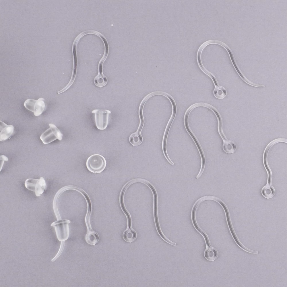 40pcs Clear Plastic Earring Ho - огляд і ціна Jewelry Making Yarn