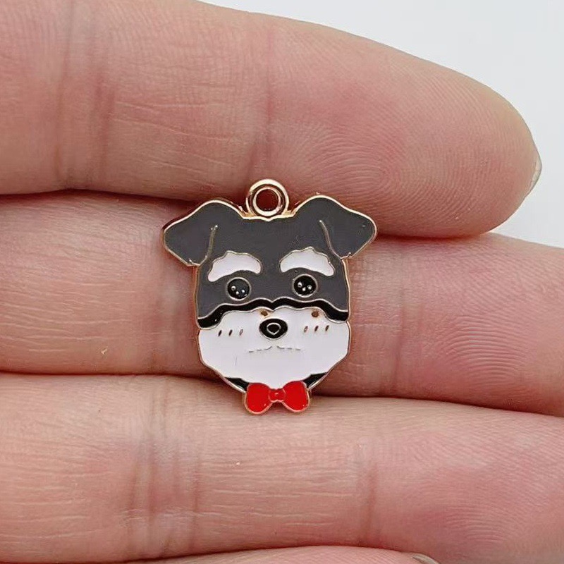 12pcs cartoon pet spotted dog  - огляд і ціна Jewelry Making Diy