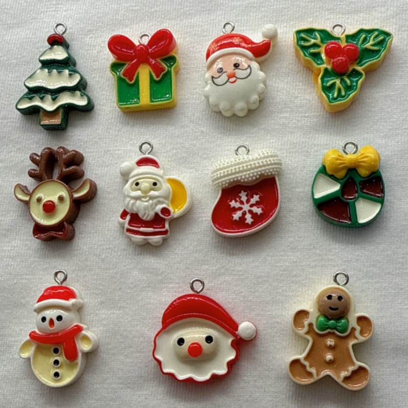 10pcs Christmas Cartoon Series - огляд і ціна Jewelry Making Diy