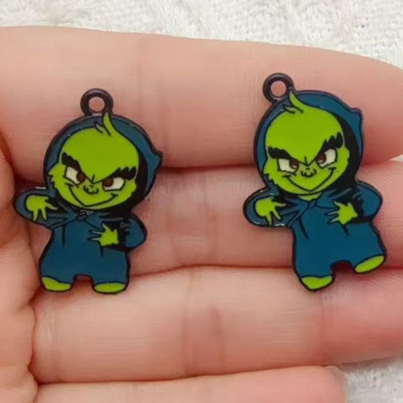 10pcs alloy drip oil cartoon C - огляд і ціна Jewelry Making Diy