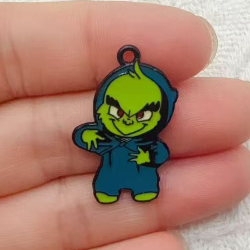 10pcs alloy drip oil cartoon C - огляд і ціна Jewelry Making Diy