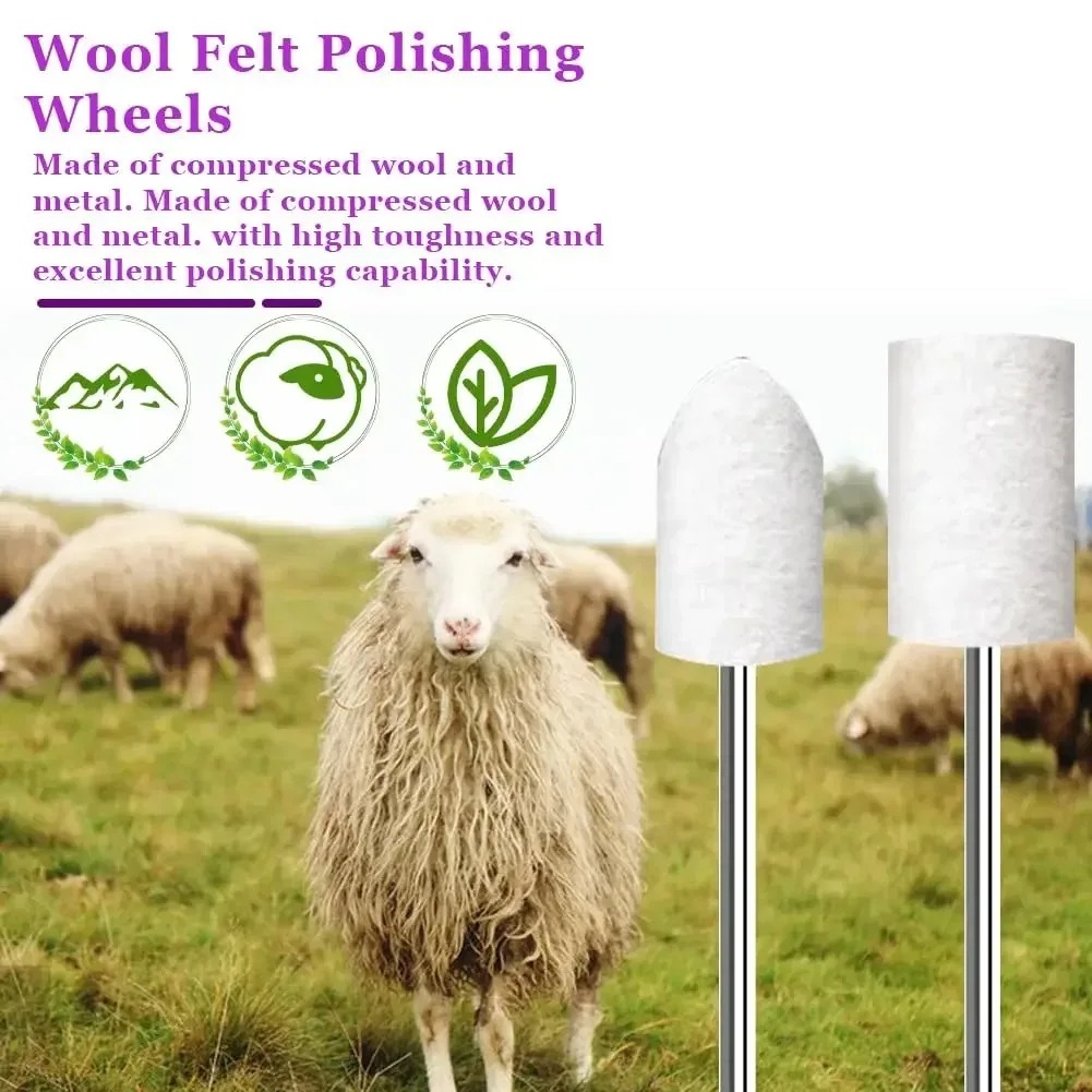 80PCS Wool Felt Buffing Wheel  - огляд і ціна Jewelry Making Set