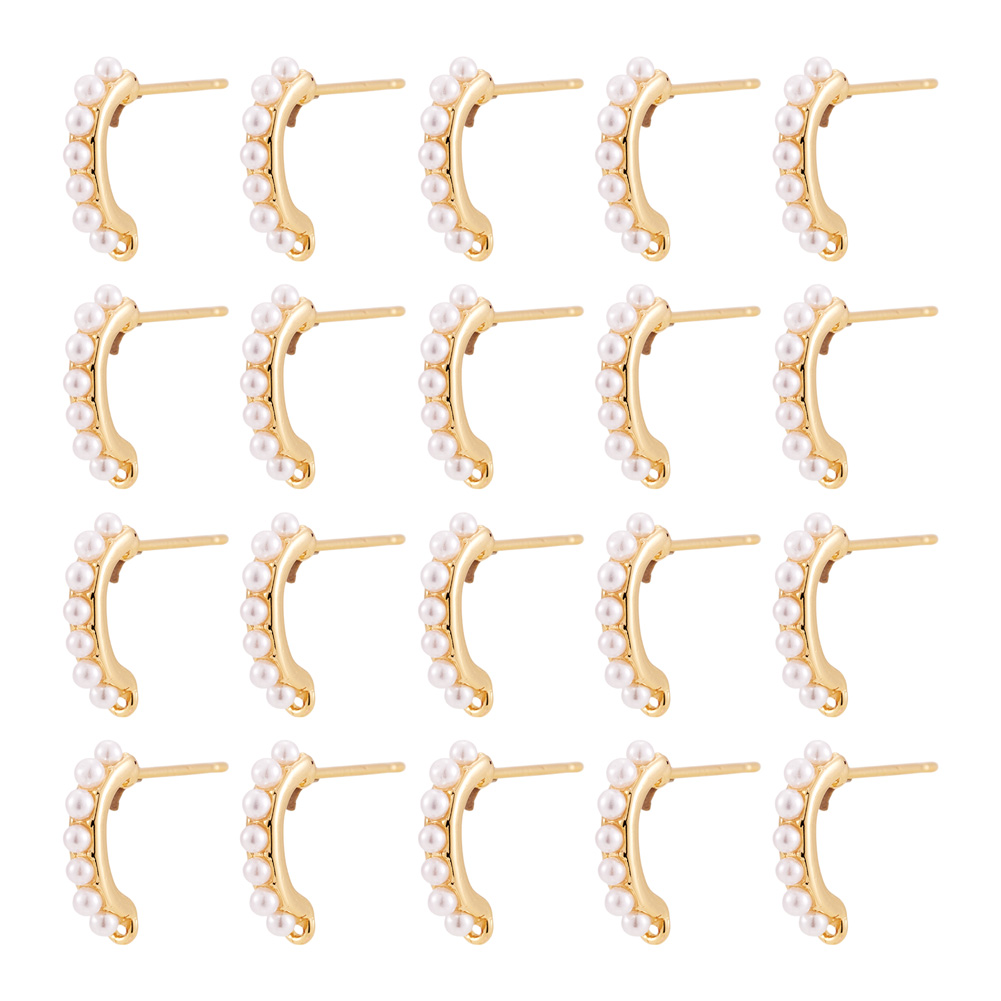 30pcs Brass Stud Earring Findi - огляд і ціна Jewelry Making Set