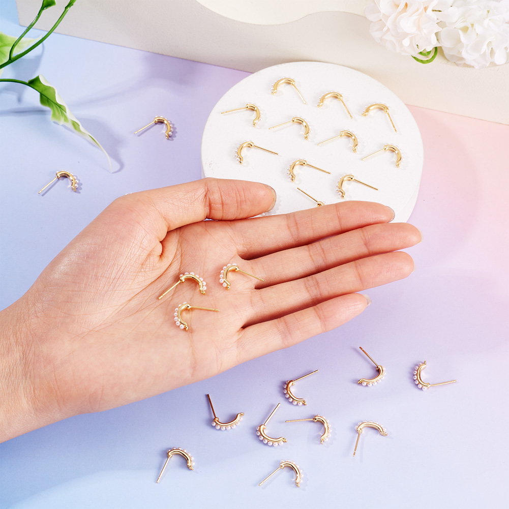 30pcs Brass Stud Earring Findi - огляд і ціна Jewelry Making Set