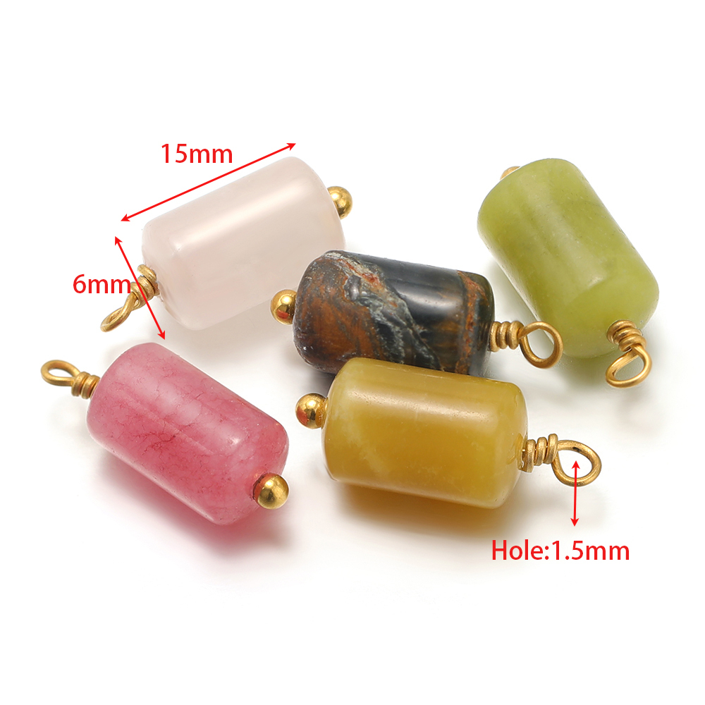 10pcs Stainless Steel Natural  - огляд і ціна Jewelry Making Stones